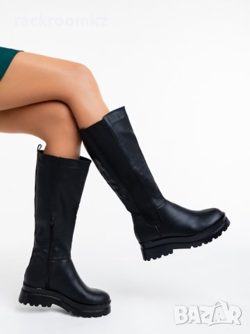 ПРОМОЦИЯ! Дамски ботуши с ластик марка Buonarotti Модел: 2А-1504 black, снимка 5 - Дамски ботуши - 42523816