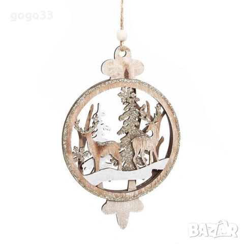 дървена украса , снимка 2 - Декорация за дома - 53298756