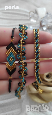 Ръчно изработени гривни от стъклени мъниста миюки , снимка 5 - Гривни - 44657363