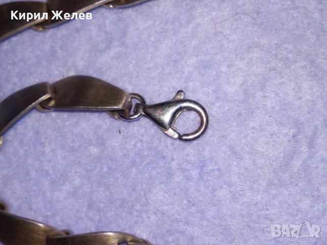 КРАСИВО ДИЗАЙНЕРСКО МАРКОВО ФЕШЪН АРТ СРЕБЪРНО КОЛИЕ ЛАНЕЦ СРЕБРО 925 ЧАСТ от КОМПЛЕКТ 25870, снимка 12 - Колиета, медальони, синджири - 41741056