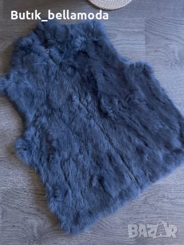 Ново елек ест.косъм зайче , снимка 2 - Елеци - 47638338