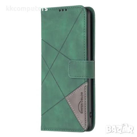 Motorola Moto G Power (2024) Rhombus Texture Magnetic Wallet Кожен Калъф и Протектор, снимка 5 - Калъфи, кейсове - 49989255