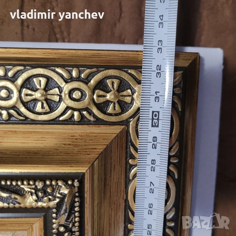 сребърна икона свети Георги , снимка 3 - Подаръци за кръщене - 53682299