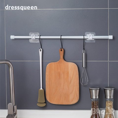 3897 Самозалепващи закачалки за баня за корниз или завеси, снимка 5 - Други стоки за дома - 44207828