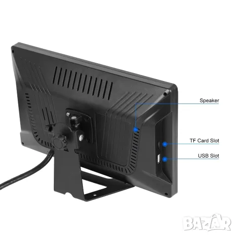 10.1" Монитор Android DVR 6 Камери за камион, тир, комбайн, бус, CarPlay, Android Auto, мултимедия, снимка 14 - Аксесоари и консумативи - 56057136