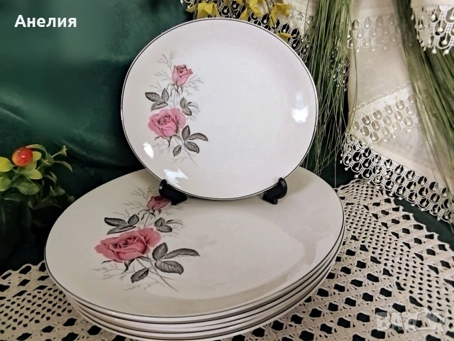 Johnson Bros розови рози, снимка 5 - Чинии - 53041166