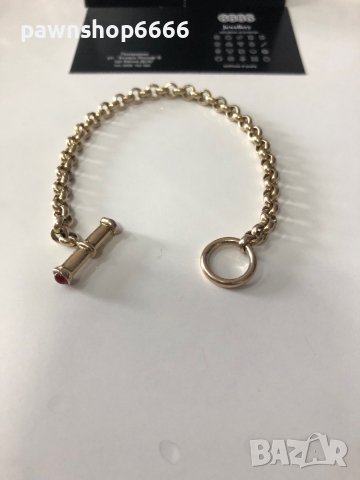 Сребърна грива с позлата 925 , снимка 3 - Гривни - 40597589