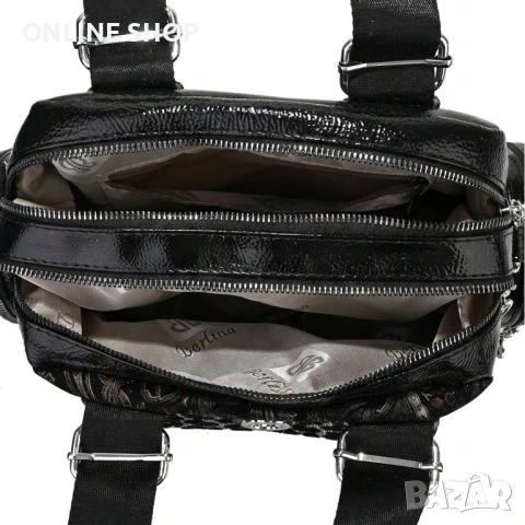 Дамска чанта от висококачествена еко кожа в черен цвят НОВА, снимка 9 - Чанти - 53688200