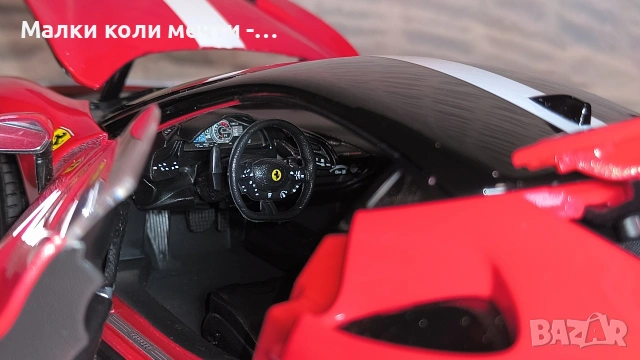 Мeталнa koличкa Ferrari SF90 Stradale ,1:18, снимка 8 - Колекции - 53738848