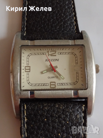 Мъжки часовник IGUZINI QUARTZ много красив стилен дизайн с кожена каишка - 23559