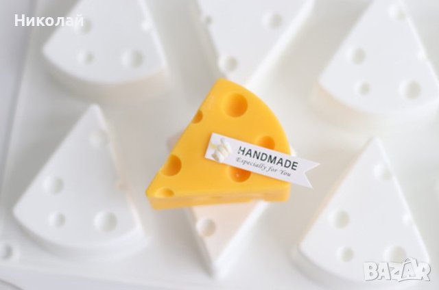Силиконов молд сирене , форма за свещ , сапун , смола , сладкиши декупаж декорация , гауда , ементал, снимка 3 - Форми - 41747771