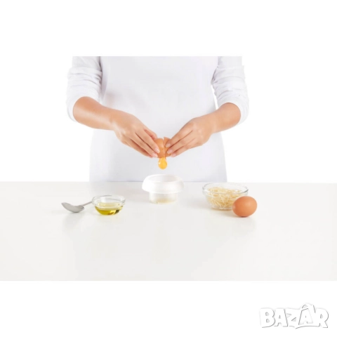 Уред за приготвяне на яйце в микровълнова Lekue, цилиндър/прозрачен цилиндър, снимка 7 - Други - 52099087