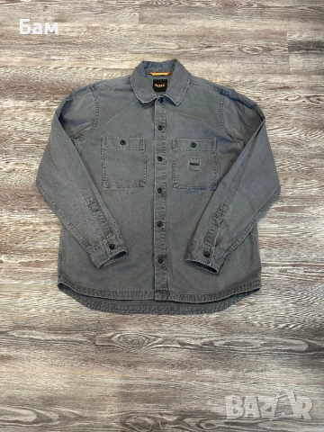 Мъжко!Boss Locky1 Overshirt размер М , снимка 2 - Ризи - 52617195