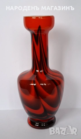 VB OPALINE - FLORENCE - Италианска ваза висока цветно стъкло цветя , снимка 5 - Други ценни предмети - 53432839