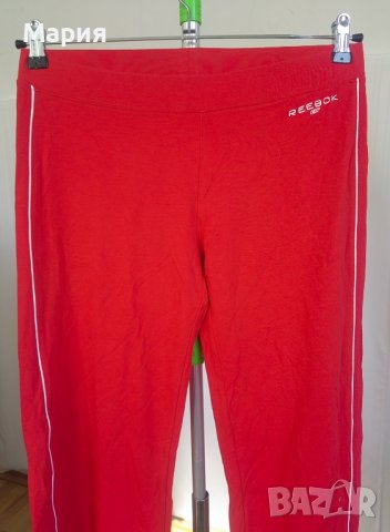 38 С Оригинален Reebok Дамски Спортен Клин Панталлн Широк Червен Памук и Еластан, снимка 2 - Спортни екипи - 39700273