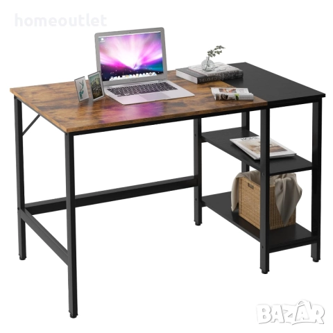 ПРОМОЦИЯ Бюро с рафтове за съхранение - 100см, метална конструкция и ПДЧ плот CXYM-PB001B-100