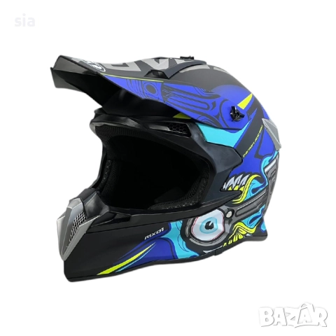 Кросова каска, за мотор, скутер, АТВ, 2 цвята, снимка 8 - Аксесоари и консумативи - 50251301