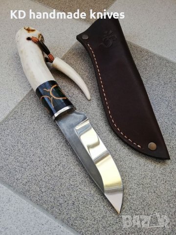 Ръчно изработен ловен нож от марка KD handmade knives ловни ножове, снимка 2 - Ловно оръжие - 39889835