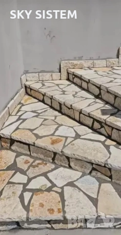 Лепене на камък, каменна облицовка облицоване полагане плочки гранитогрес, снимка 4 - Ремонти на къщи - 53622853