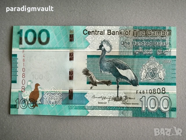 Банкнота - Гамбия - 100 даласи UNC | 2023г.