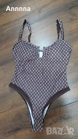 Нов кафяв цял бански