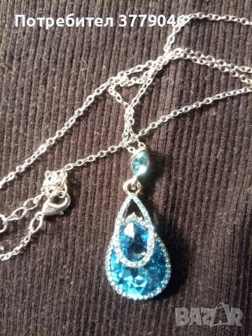 Колие с кристали , снимка 3 - Колиета, медальони, синджири - 41577953