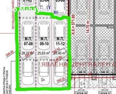 Давам под наем двойно паркомясто., снимка 5 - Гаражи и паркоместа - 51015185