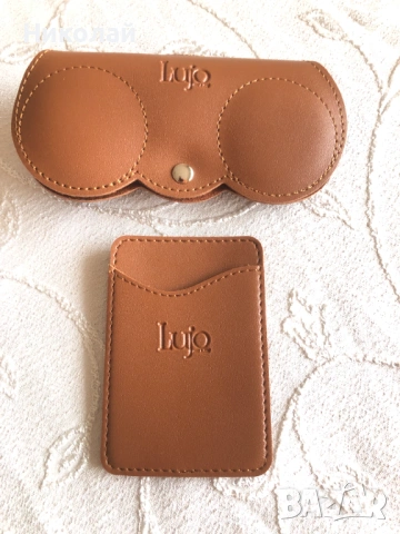 Калъф за очила и самозалепващ калъф за карти / Card holder - стилен комплект дамски аксесоари, снимка 3 - Други - 53576216
