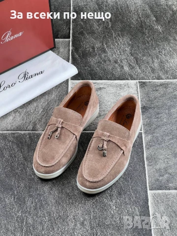 Loro Piana Дамски Бежови Ежедневни Обувки Естествена Кожа🥿Дамски Мокасини Лоро Пиана Код E550, снимка 4 - Дамски ежедневни обувки - 50824597