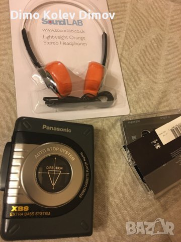 Panasonic Walkman + Слушалки + Касетка Бонус