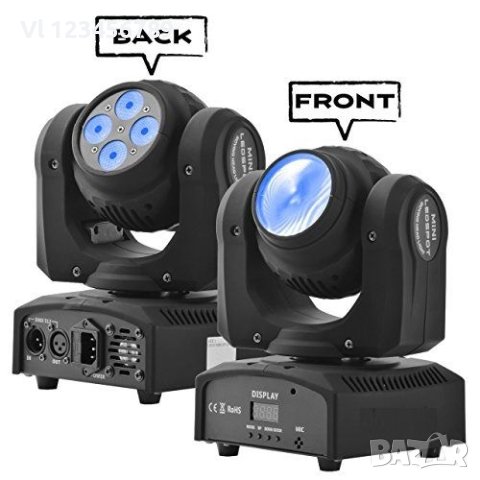 5 LED Moving Head Double - Диско ефект тип BEAM движеща се глава 5 LED, снимка 4 - Соларни лампи - 42552445