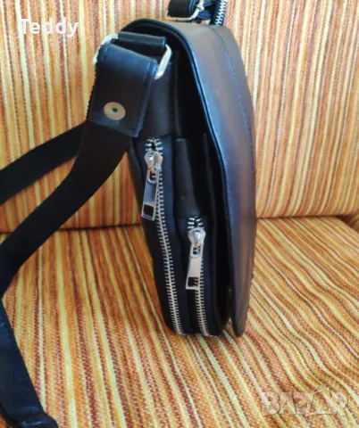 Елегантна дамска чанта, мека естествена кожа., снимка 4 - Чанти - 49008394