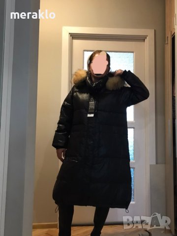 тотално намаление-Овърсайз от 330лв., ново, уникално яке, парка с гъши пух и естествен косъм , снимка 13 - Якета - 40032661