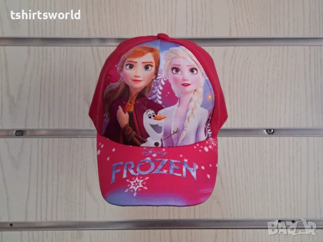 Нова детска шапка с козирка с Елза и Анна - FROZEN (Замръзналото кралство), снимка 3 - Шапки, шалове и ръкавици - 47676553
