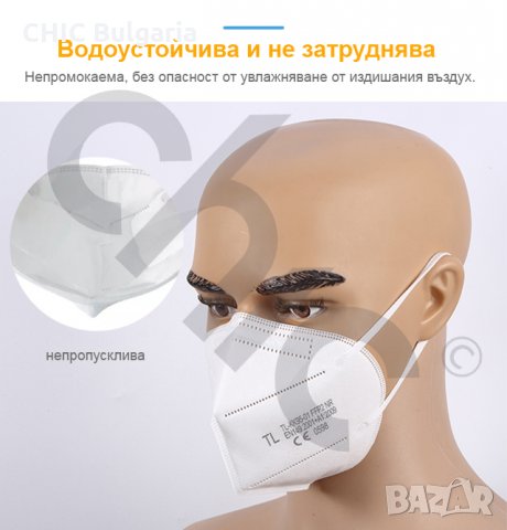 Комплект предпазни маски KN95 FFP2 - ЛИКВИДАЦИЯ, снимка 3 - Други - 34050061