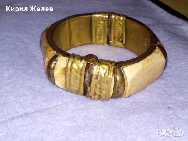 СТАРИННА БРОНЗОВА ТИБЕТСКА МАЙСТОРСКА ТРАДИЦИОННА ГРИВНА с КАМИЛСКА КОСТ 38337, снимка 8 - Антикварни и старинни предмети - 41196975