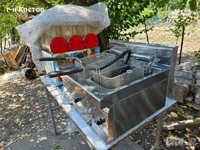 Фритюрник Специално за Пържене на Риба и Картофи МОЩЕН Бързо нагряващи Нагреватели Трифазен 15kw., снимка 3 - Обзавеждане на кухня - 55211342