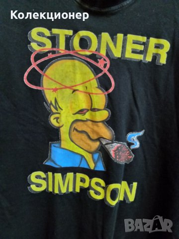 Забавна тениска STONER Хоумър Симпсън - The Simpsons, снимка 2 - Тениски - 41104758
