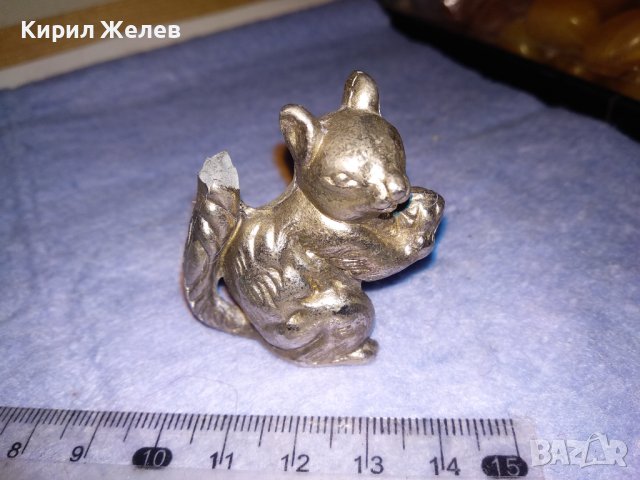 СТАРА ПОСРЕБРЕНА ОЛОВНА ФИГУРКА КАТЕРИЧКА РЯДКА КРАСИВА За КОЛЕКЦИЯ ДЕКОРАЦИЯ 37108, снимка 15 - Колекции - 40392696