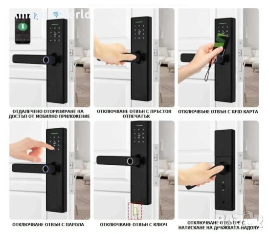 ‼️Смарт ключалка WiFi Електронна Брава 5 в 1 ‼️