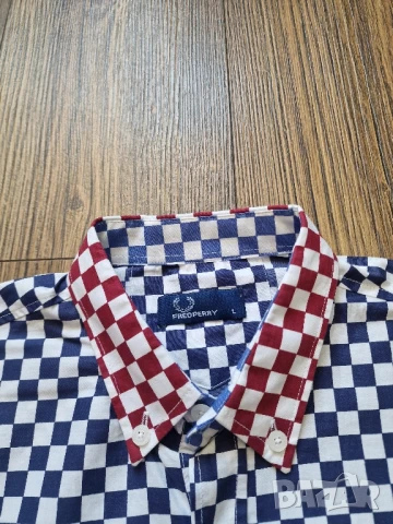 Страхотна мъжка  риза FRED PERRY размер M / L , снимка 6 - Ризи - 50789004