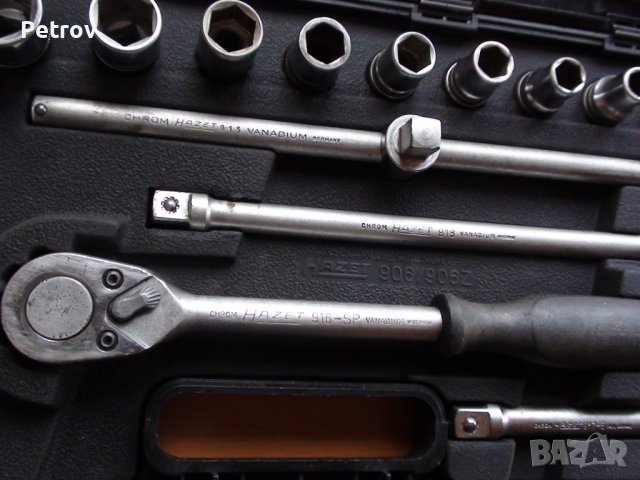 HAZET 906 - MADE IN GERMANY - ТОП PROFI 1/2" Гедория !! Вложки 10 - 32 mm !! ORIGINAL HAZET 906 !!!!, снимка 8 - Гедорета - 36546861