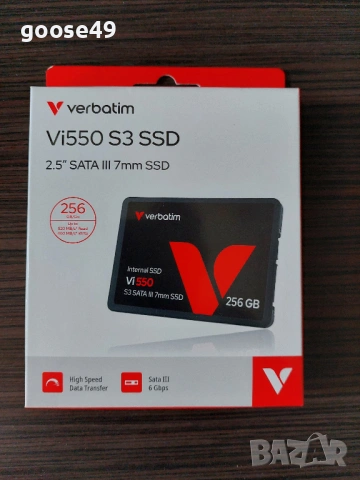 SSD VERBATIM VI550 S3 2.5" 256 GB