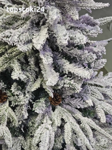 Изкуствена елха K r i n g Melbourne,  Цялата заснежена с метална стойка., снимка 14 - Други стоки за дома - 52352467