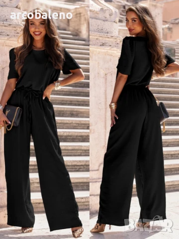 Дамски комплект от блуза и широки панталони от Mascia, 6цвята , снимка 8 - Комплекти - 51369496