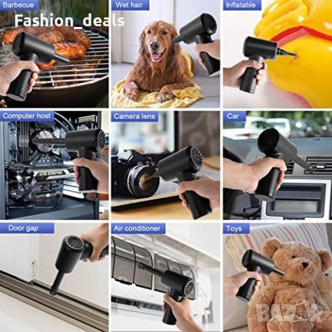 Нова Прахосмукачка за сгъстен въздух/3 скорости LED светлина Чисти електроника, снимка 4 - Друга електроника - 41547942