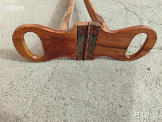 Старо дървено столче, бастун, снимка 8 - Антикварни и старинни предмети - 44491485