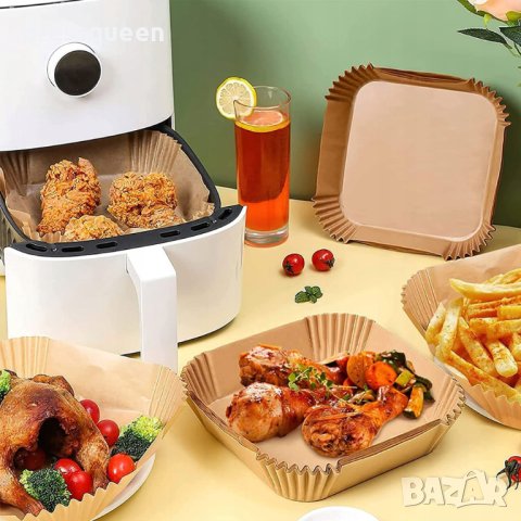 4094 100бр Хартиени подложки за Еър Фрайър, снимка 6 - Други - 42154000