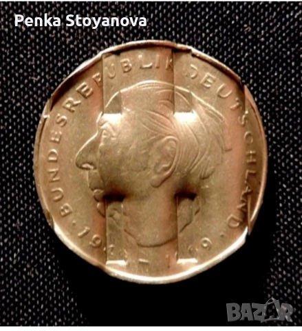 2 германски марки грешно изсечена, снимка 2 - Нумизматика и бонистика - 52032677