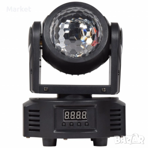 Мини LED 2в1 прожектор с движеща се глава – Компактна мощ за впечатляващо осветление. Гаранция 12м, снимка 3 - Прожектори - 51880881